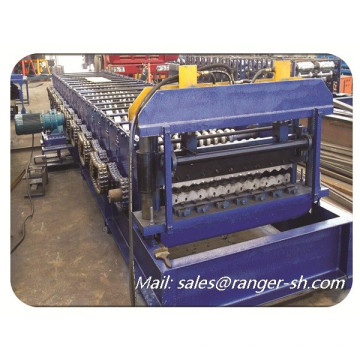 aluminum steel Corrugated tile roof roll forming machine